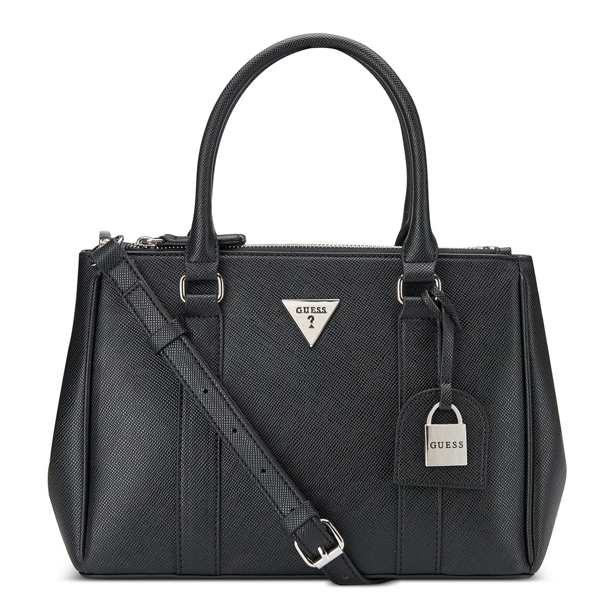 Bolso Satchel Guess Factory Negro para Mujer