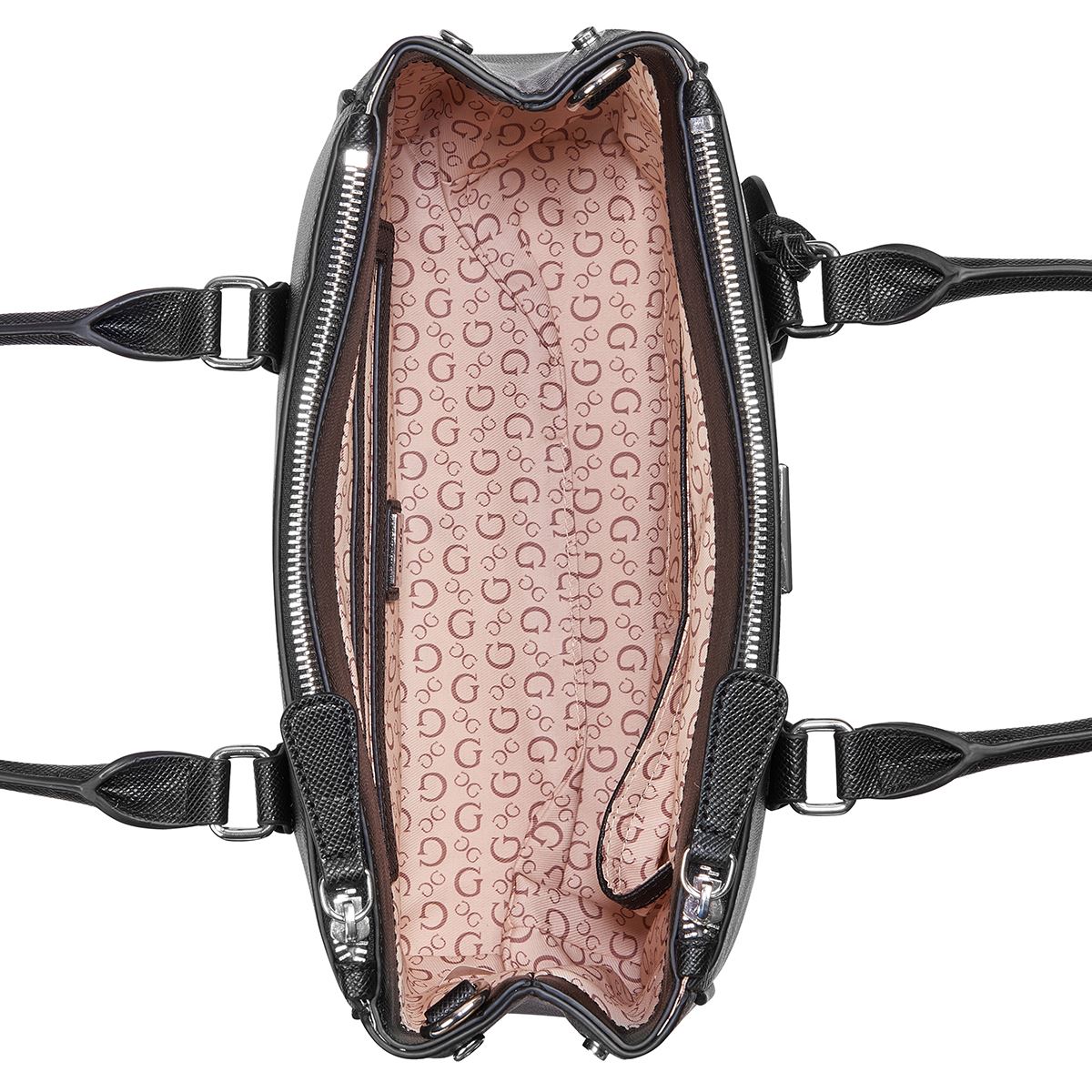 Bolso Satchel Guess Factory Negro para Mujer