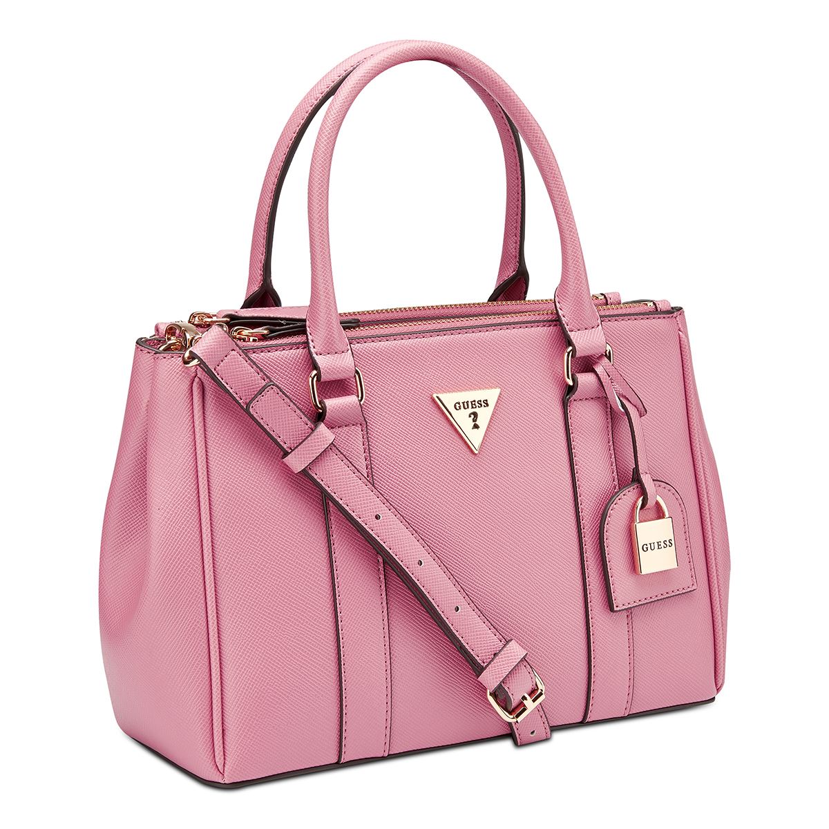 Bolso Satchel Guess Factory Rosa para Mujer