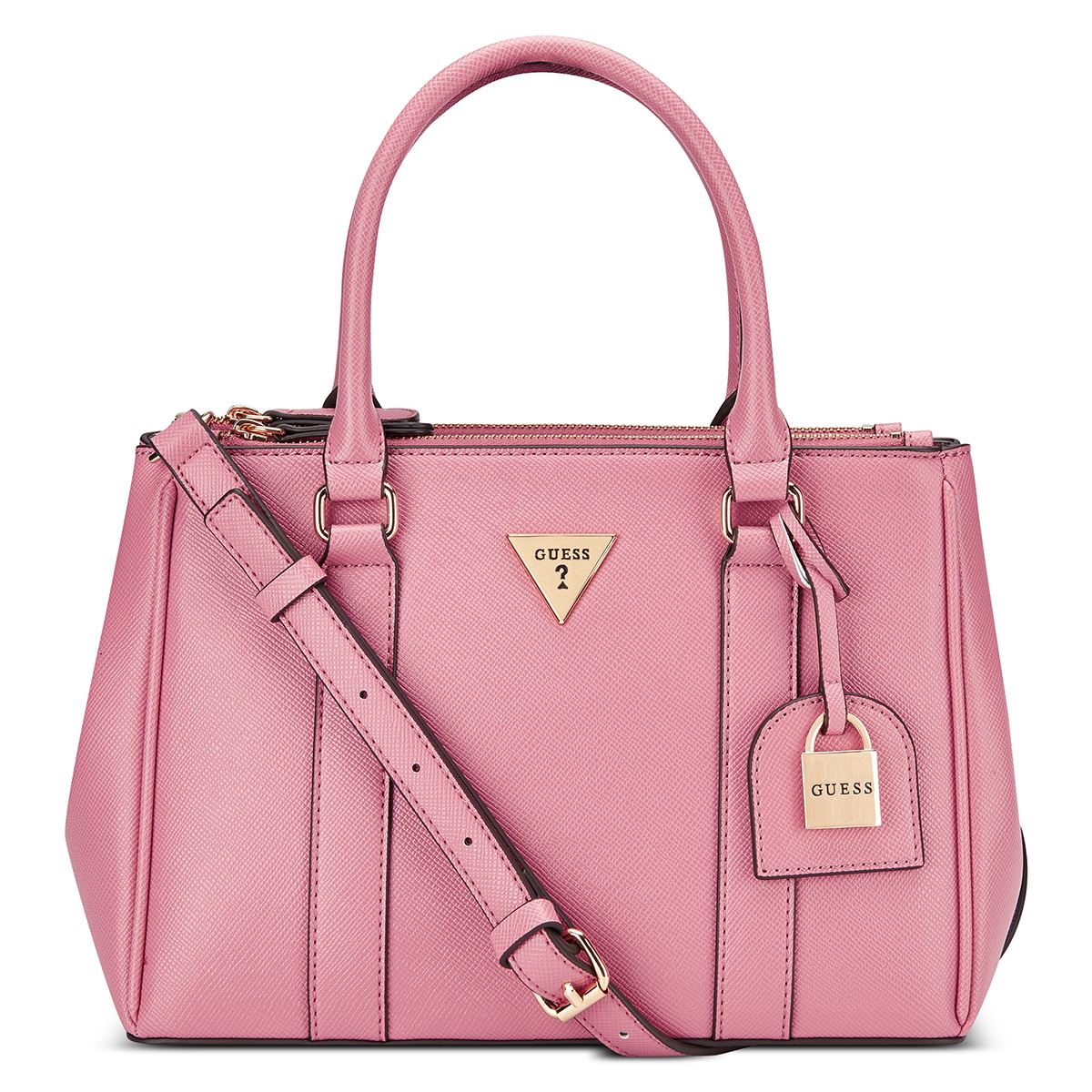 Bolso Satchel Guess Factory Rosa para Mujer