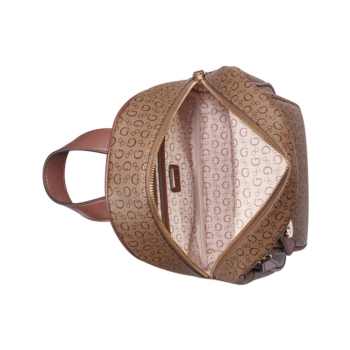Bolso Backpack Guess Factory Café para Mujer