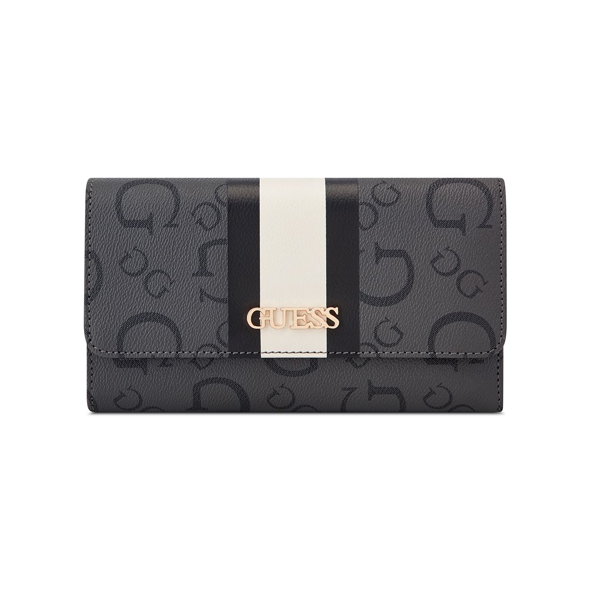 Cartera Clutch Guess Factory Negra para Mujer
