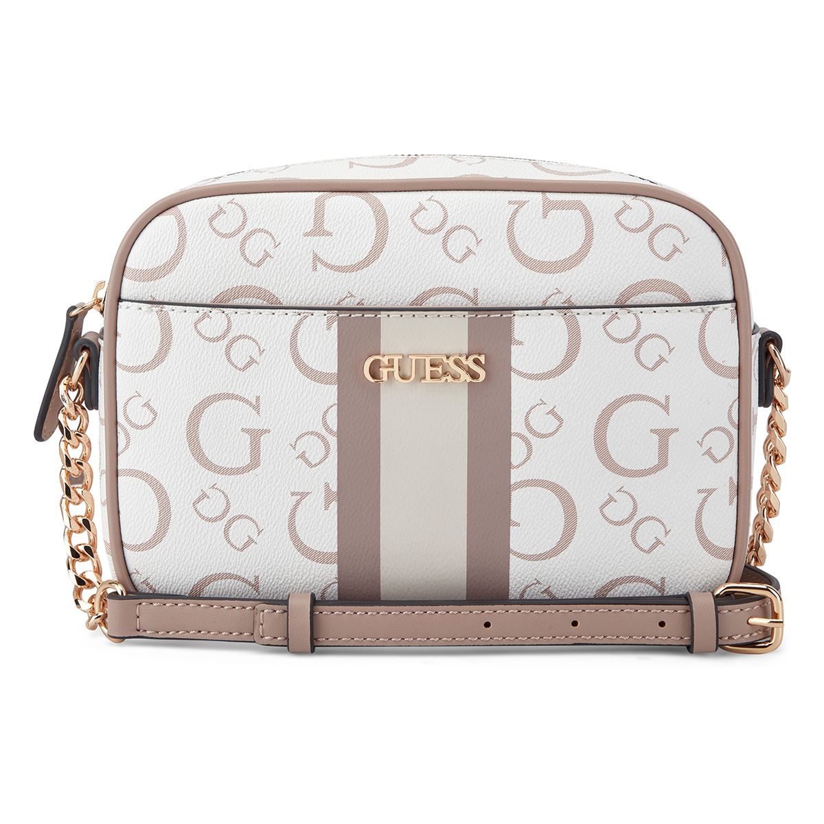 Bolso Crossbody Guess Factory Rosa para Mujer