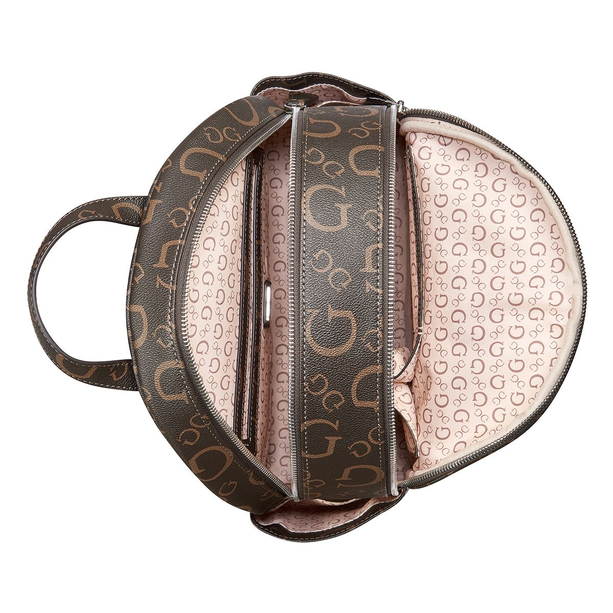 Bolso Backpack Guess Factory Café para Mujer
