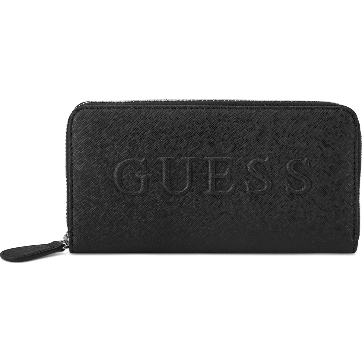 Cartera Zip Guess Factory Negra para Mujer