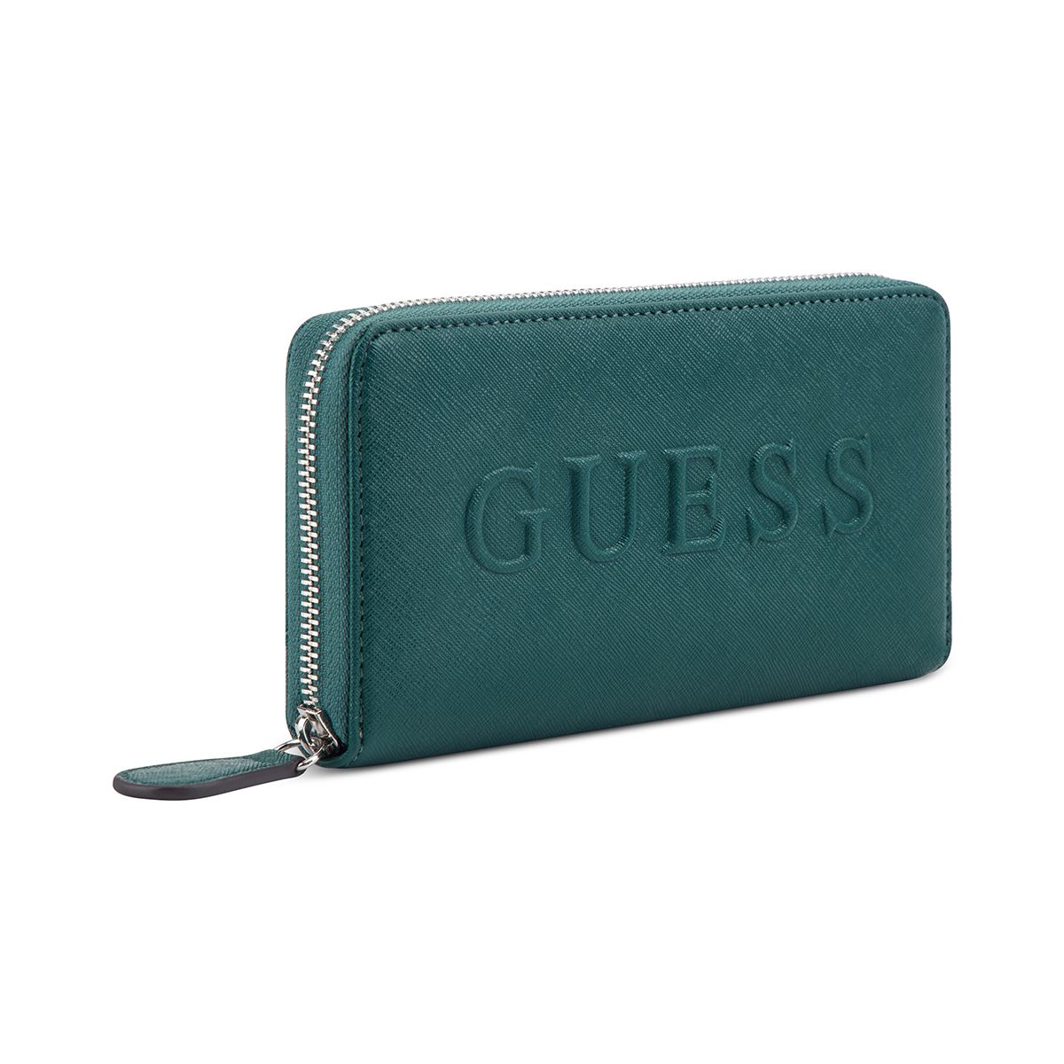 Cartera Zip Guess Factory Verde para Mujer