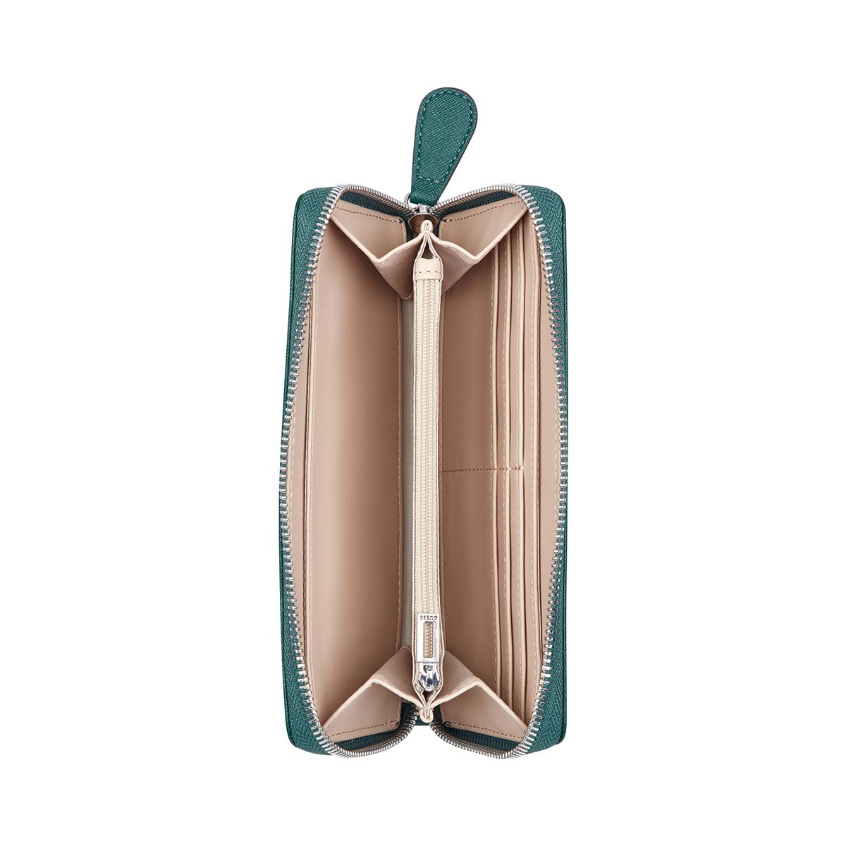 Cartera Zip Guess Factory Verde para Mujer