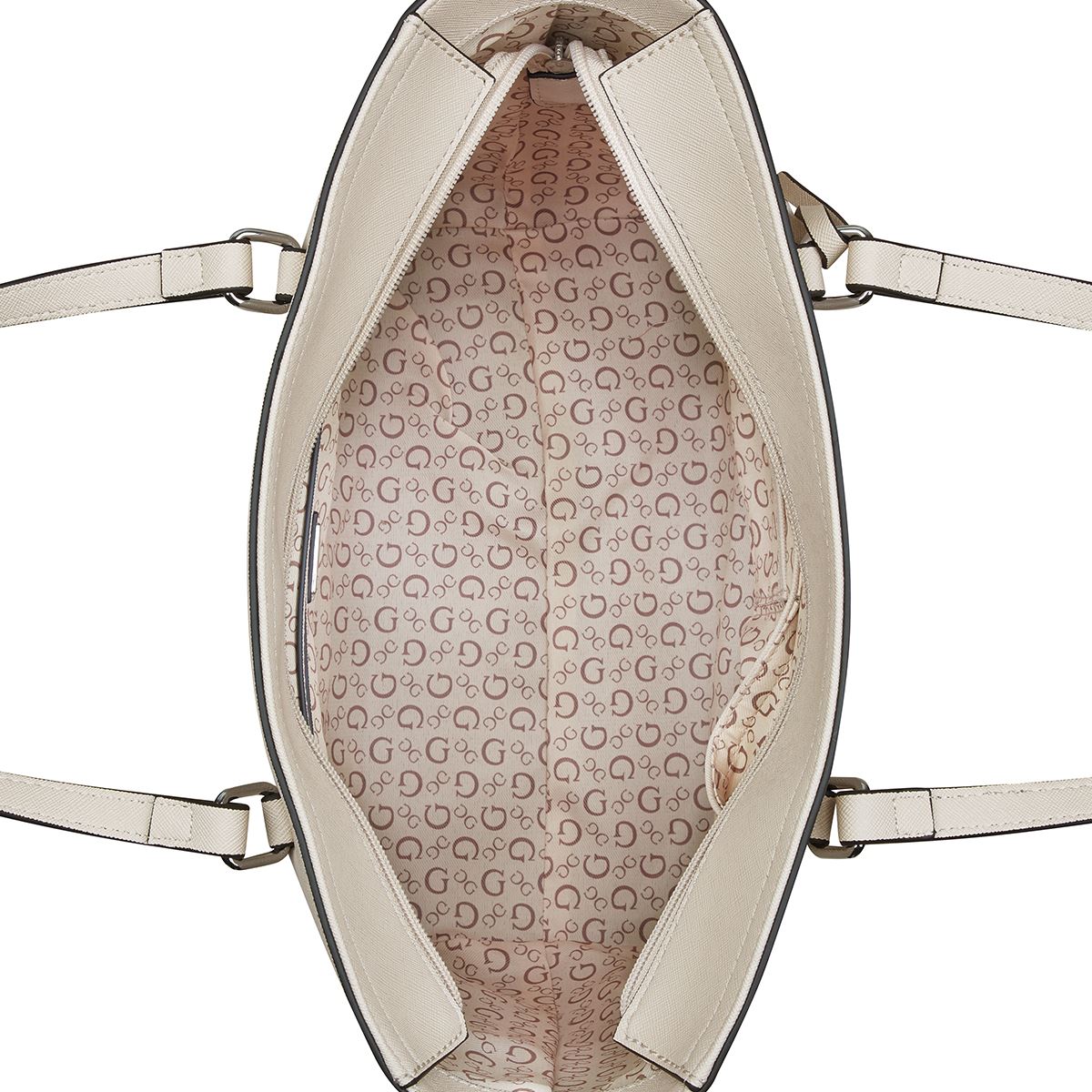 Bolso Carryall Guess Factory Beige para Mujer