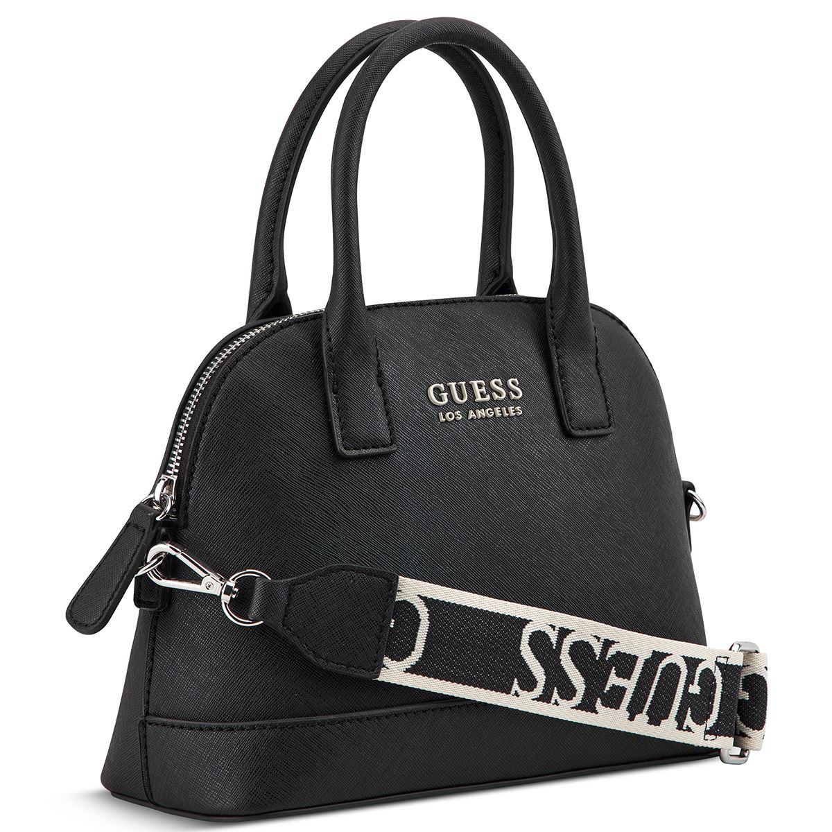Bolso Satchel Guess Factory Negro para Mujer