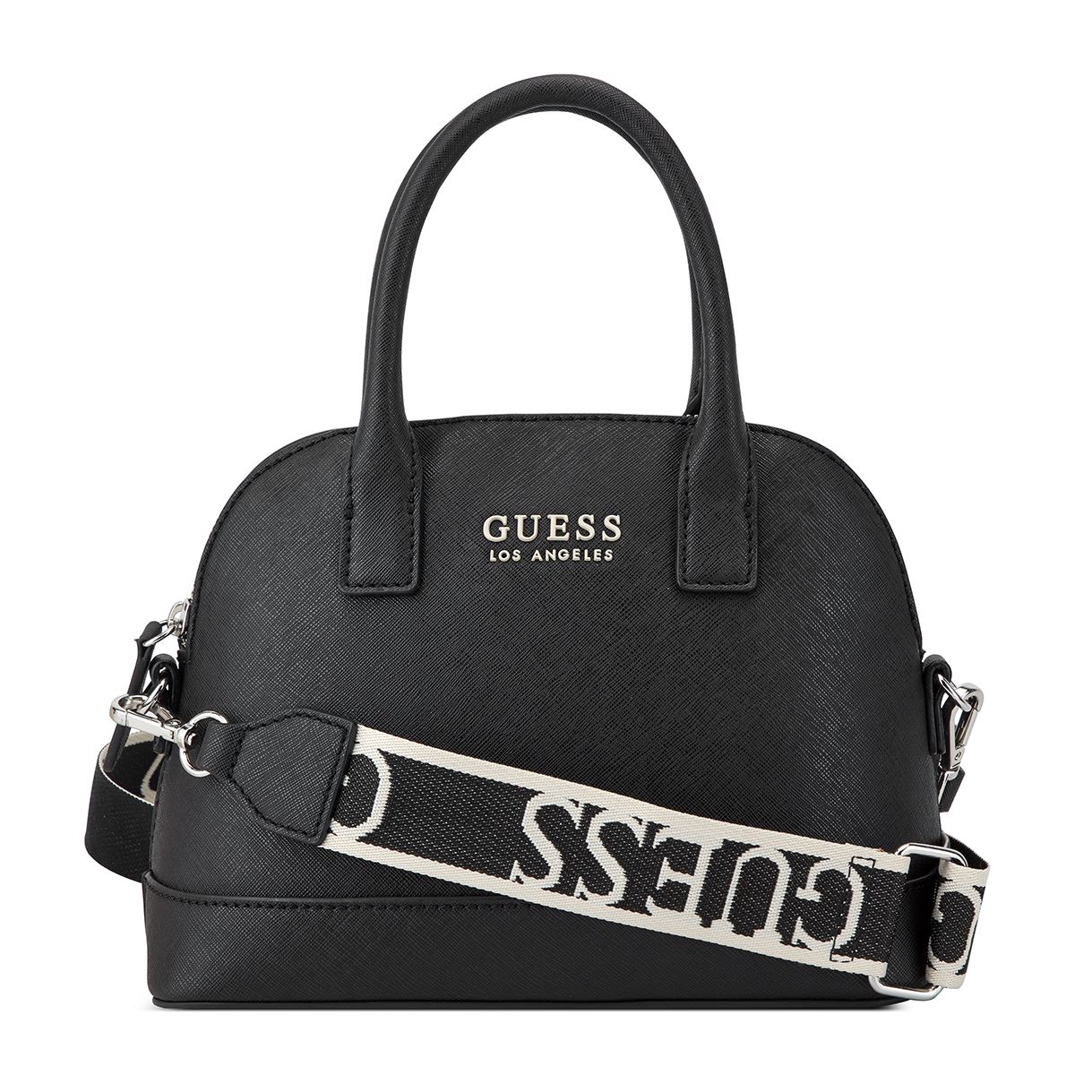 Bolso Satchel Guess Factory Negro para Mujer