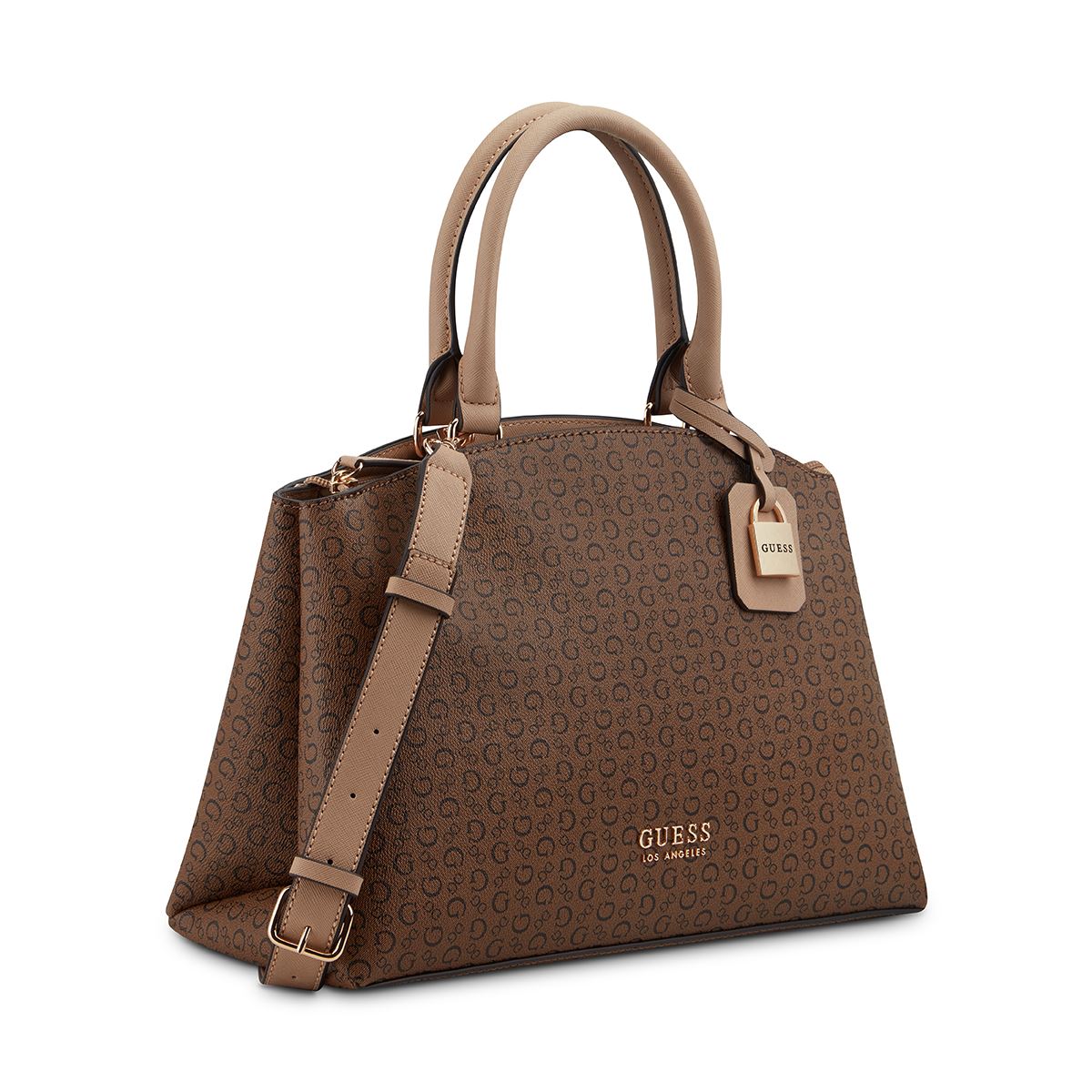 Bolso Satchel Guess Factory Café para Mujer