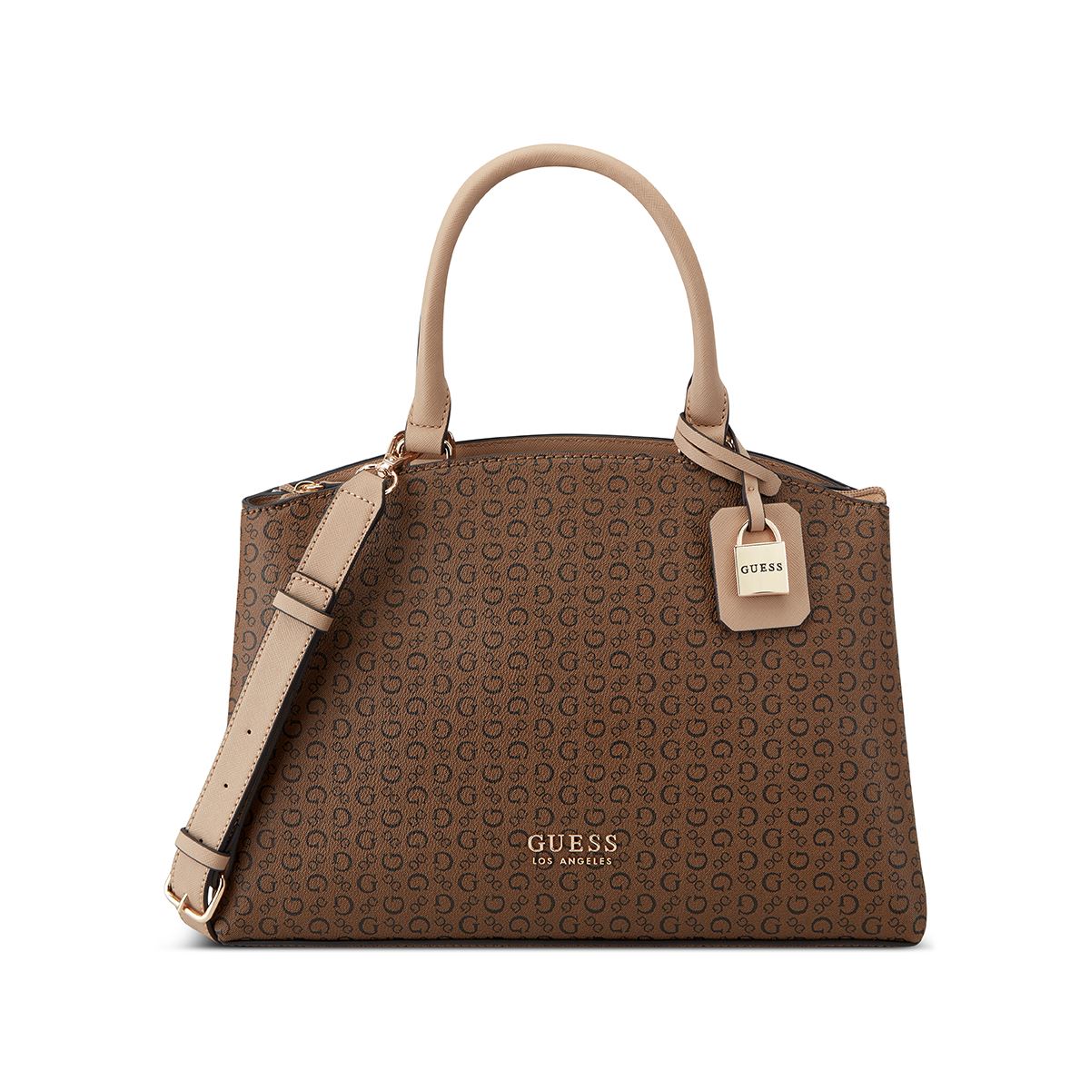Bolso Satchel Guess Factory Café para Mujer