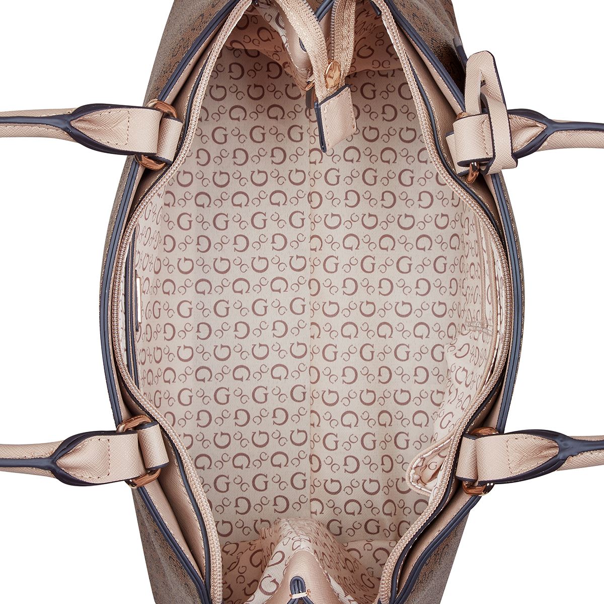 Bolso Satchel Guess Factory Café para Mujer