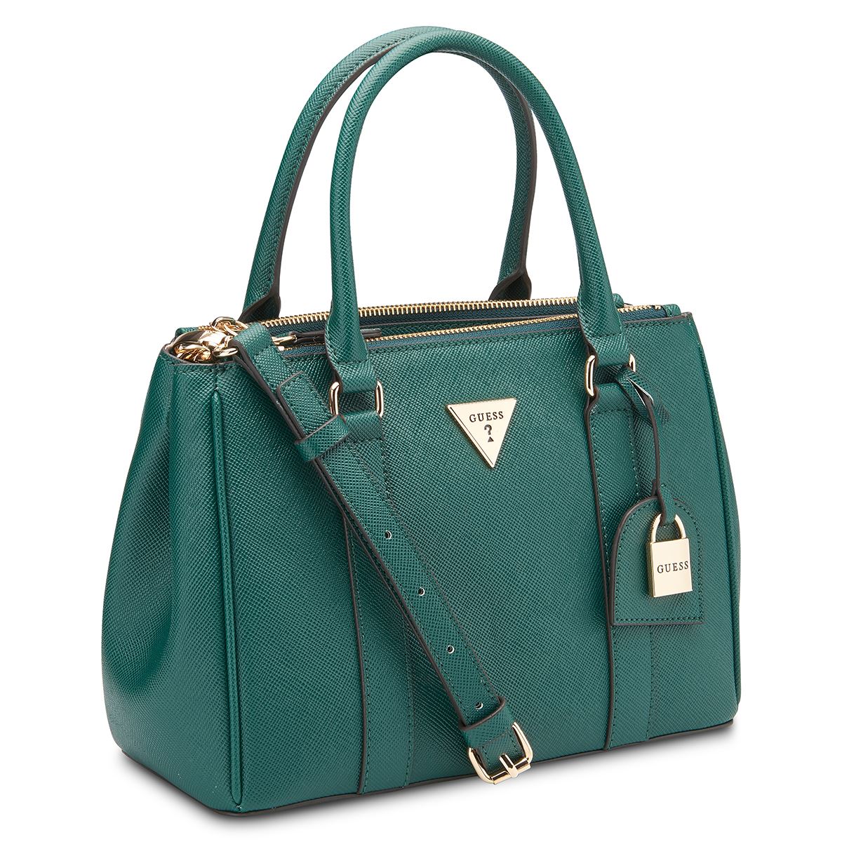 Bolso Satchel Guess Factory Verde para Mujer