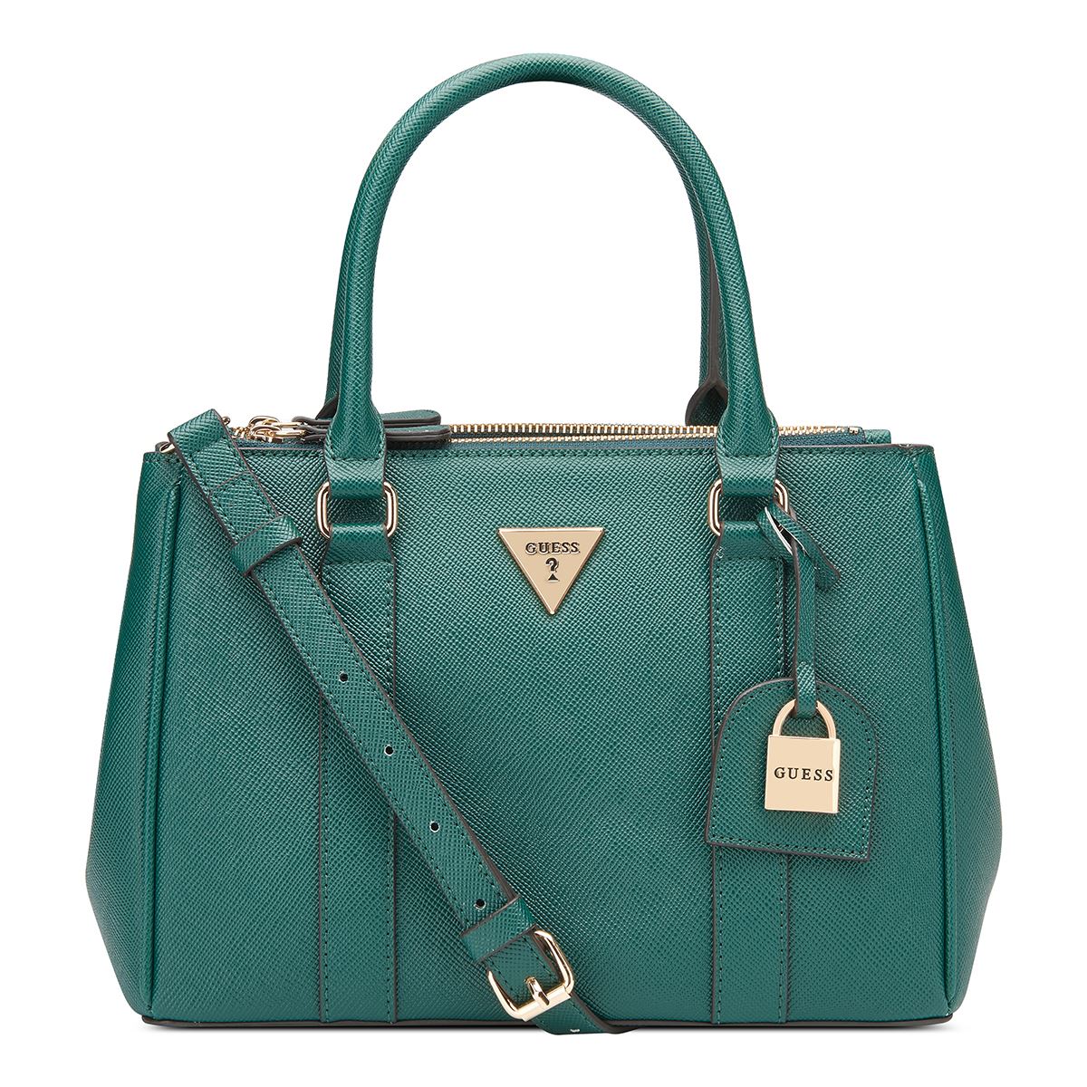 Bolso Satchel Guess Factory Verde para Mujer