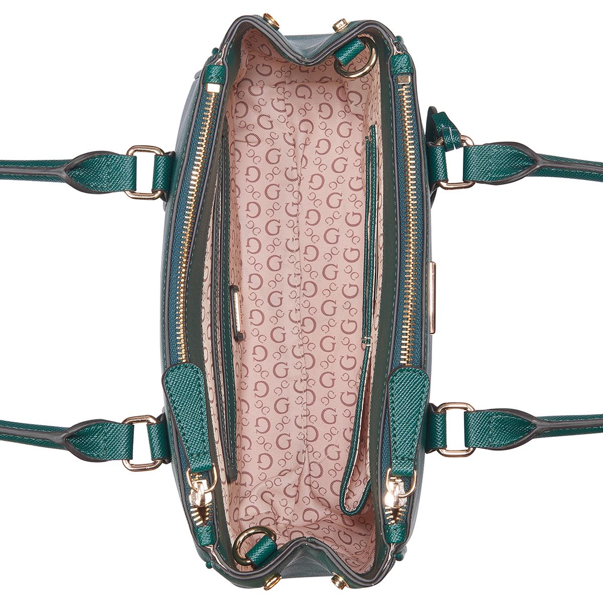 Bolso Satchel Guess Factory Verde para Mujer