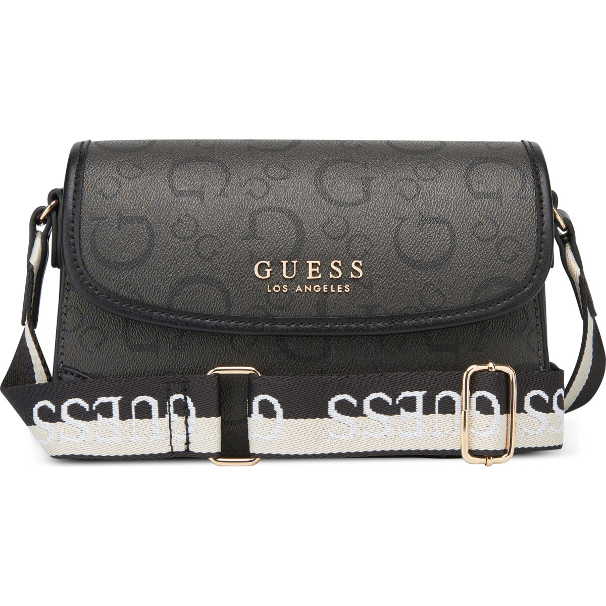 Bolsa Xbody Guess Factory Negro para Mujer