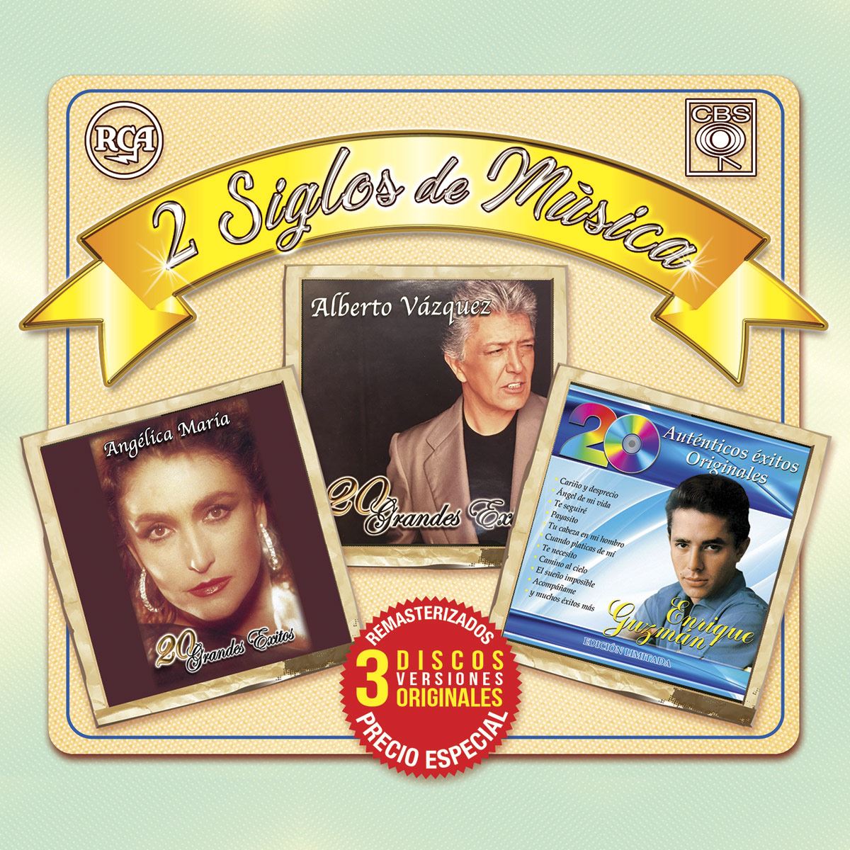 CD3 Alberto Vázquez, Angélica María, Enrique Guzmán - 2 Siglos de Música
