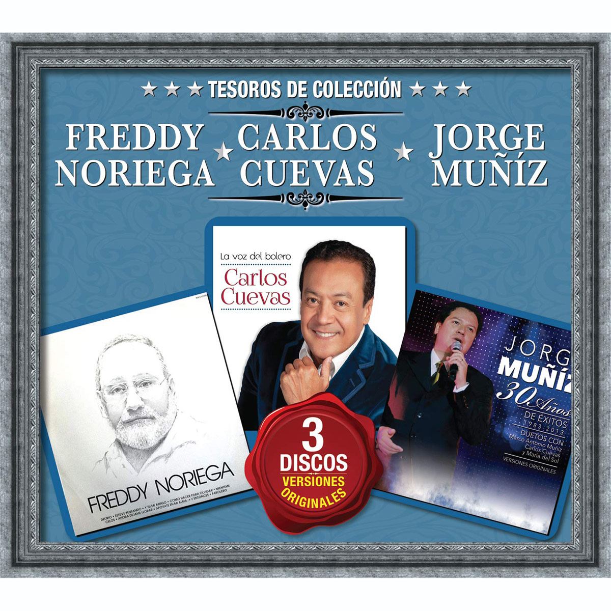 Cd3 Tesoros De Colección Freddy Noriega, Carlos Cuevas Y Jorge Muníz