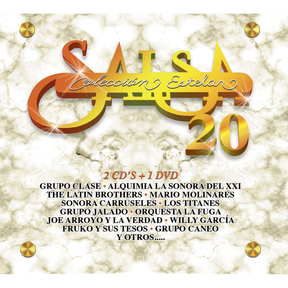 2 CDs + 1 DVD Salsa Colección Estelar 20
