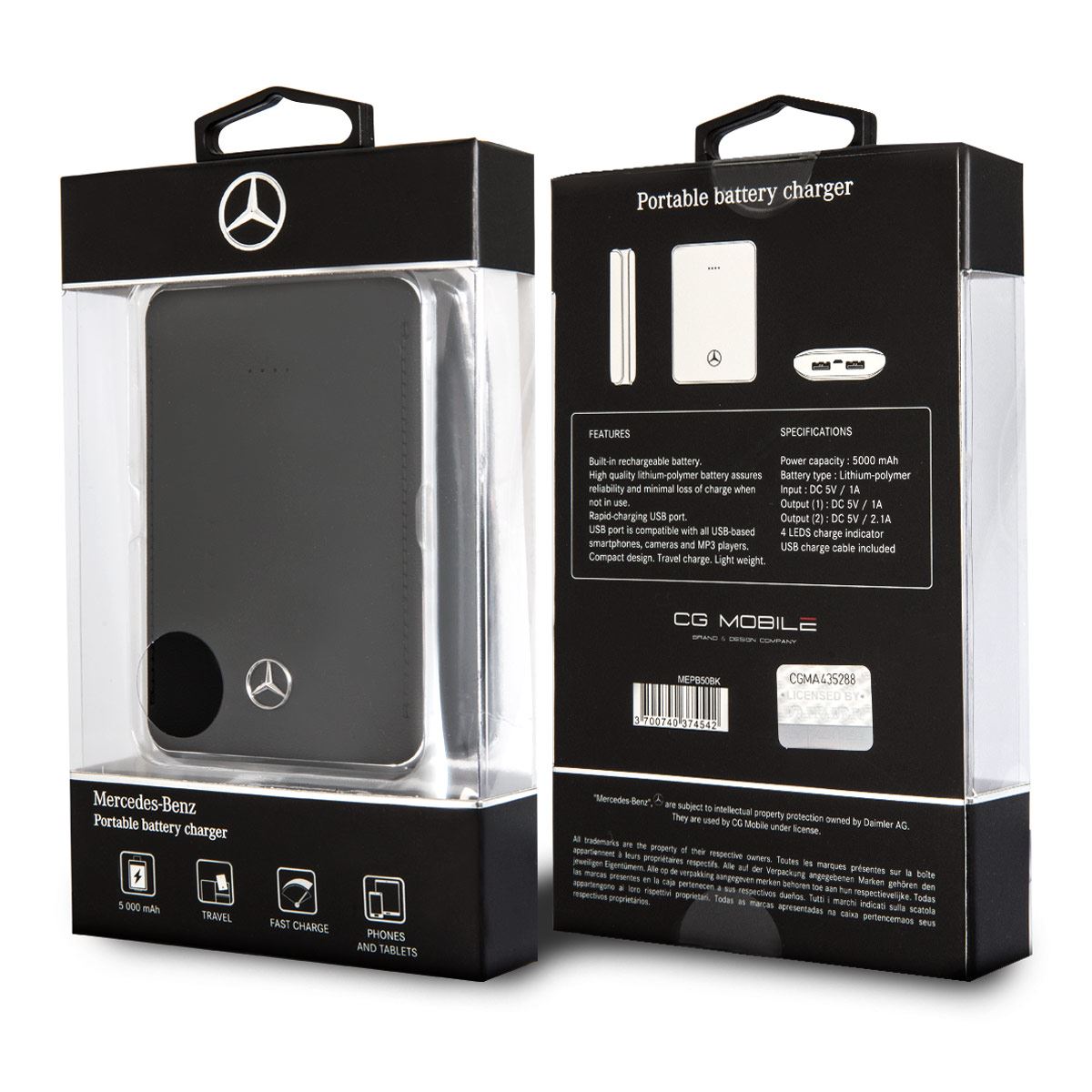 Batería Mercedes Benz 5000MAH Negro