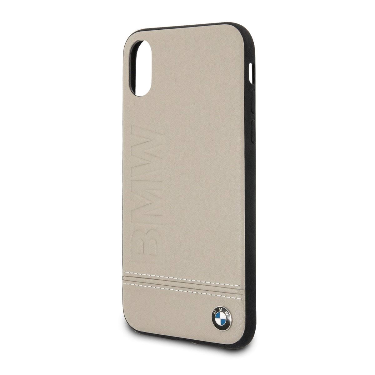 Funda para iPhone X Beige Logo XL Ve BMW