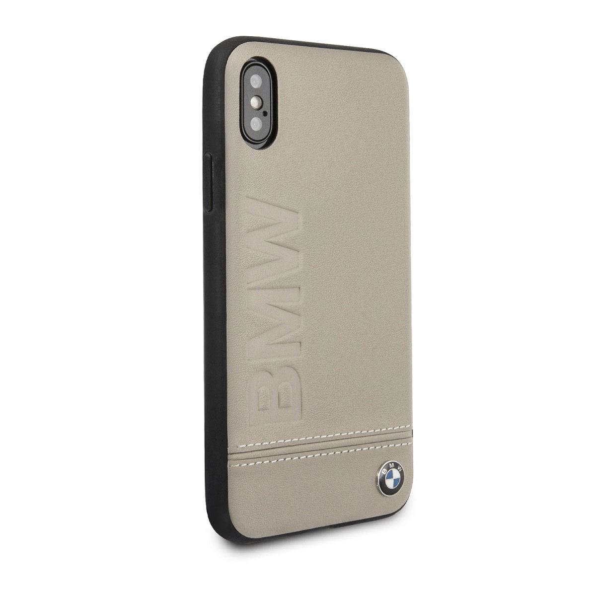 Funda para iPhone X Beige Logo XL Ve BMW