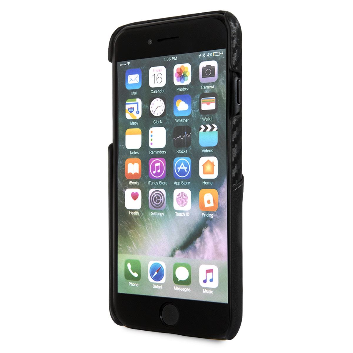 Funda Mercedes Benz iPhone 6/7/8 Negra Piel