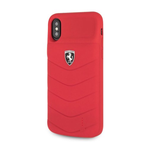 Funda con Batería 3600MHA para iPhone X Roja Ferrari