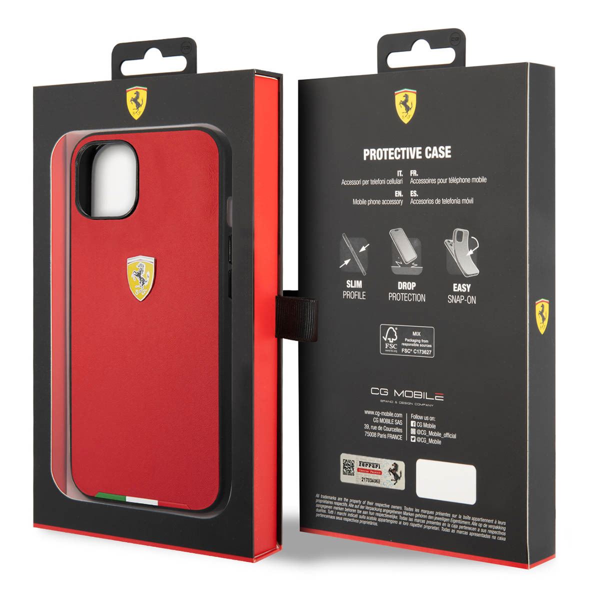 Funda Iphone 14 Pro Italian Flag roja