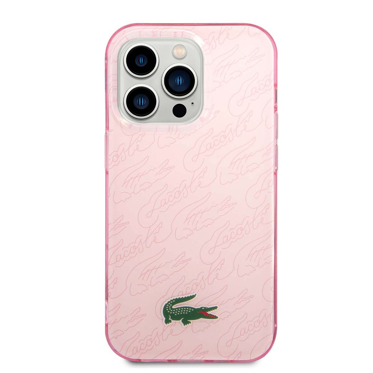 Funda Lacoste iphone 14 pro max color rosa