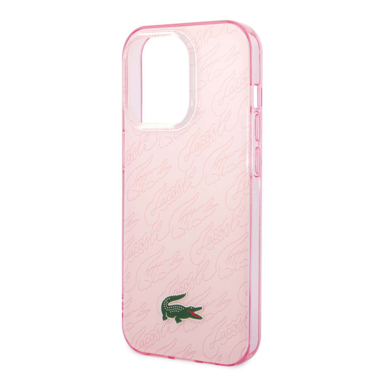Funda Lacoste iphone 14 pro max color rosa