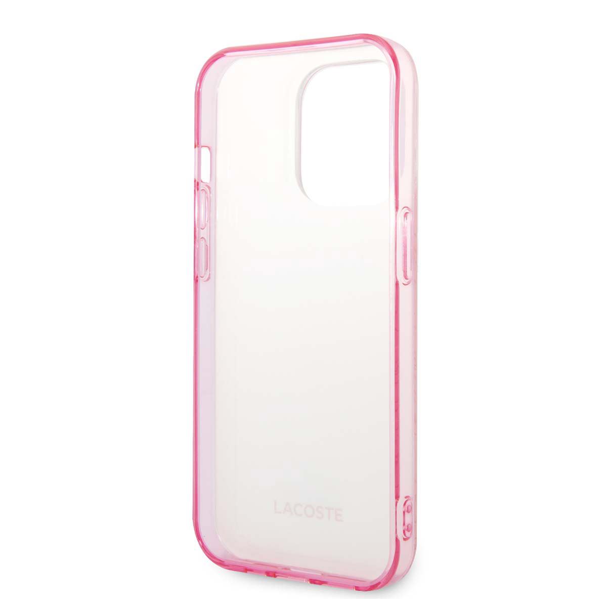 Funda Lacoste iphone 14 pro max color rosa