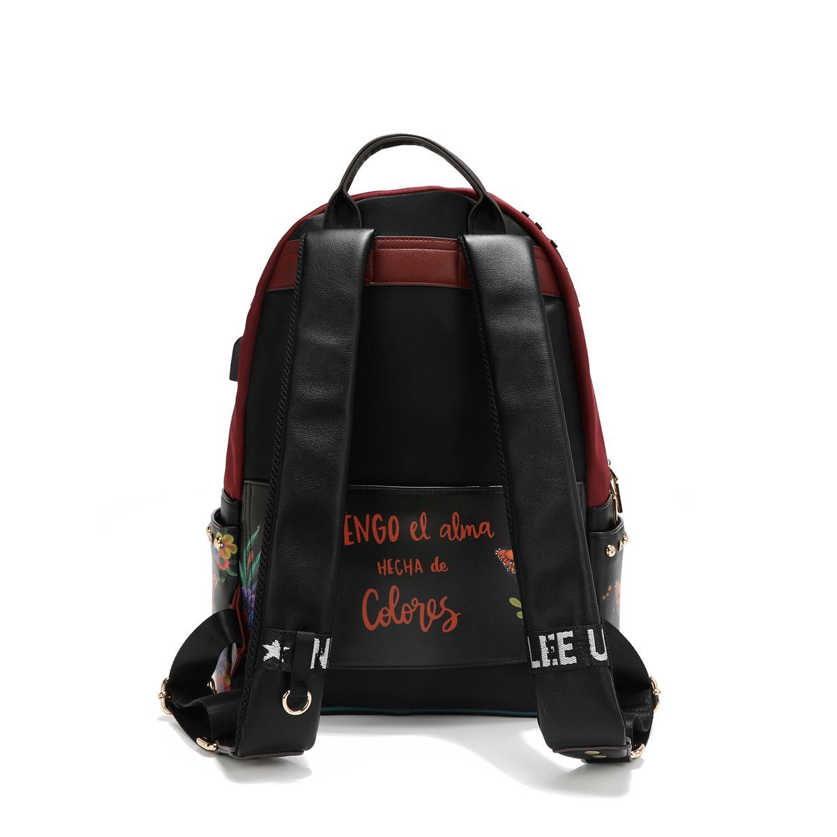 Mochila Alma de Colores Nicole Lee Negra para Mujer