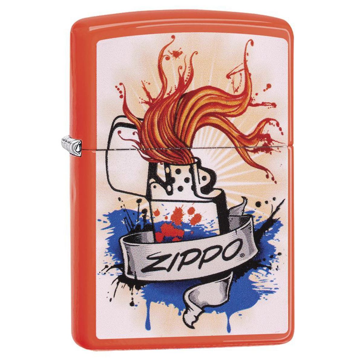 Encendedor Zippo Splash Naranja