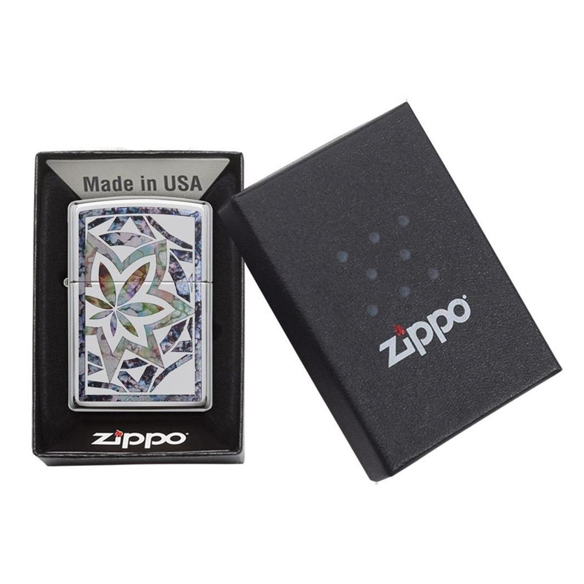 Encendedor Zippo hoja de colores
