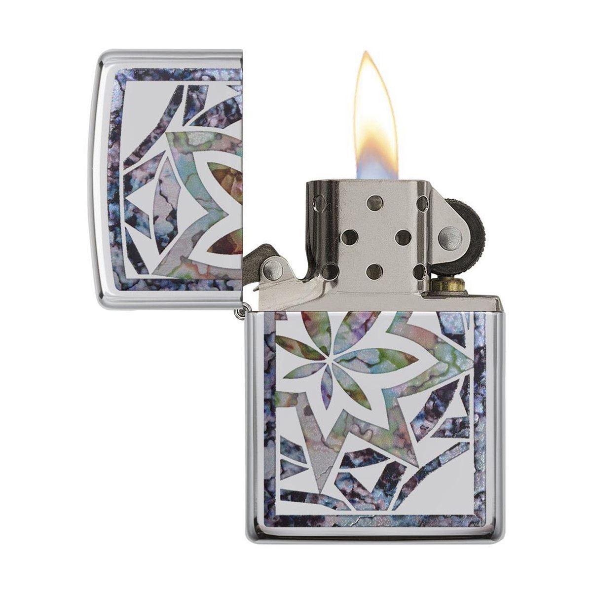 Encendedor Zippo hoja de colores