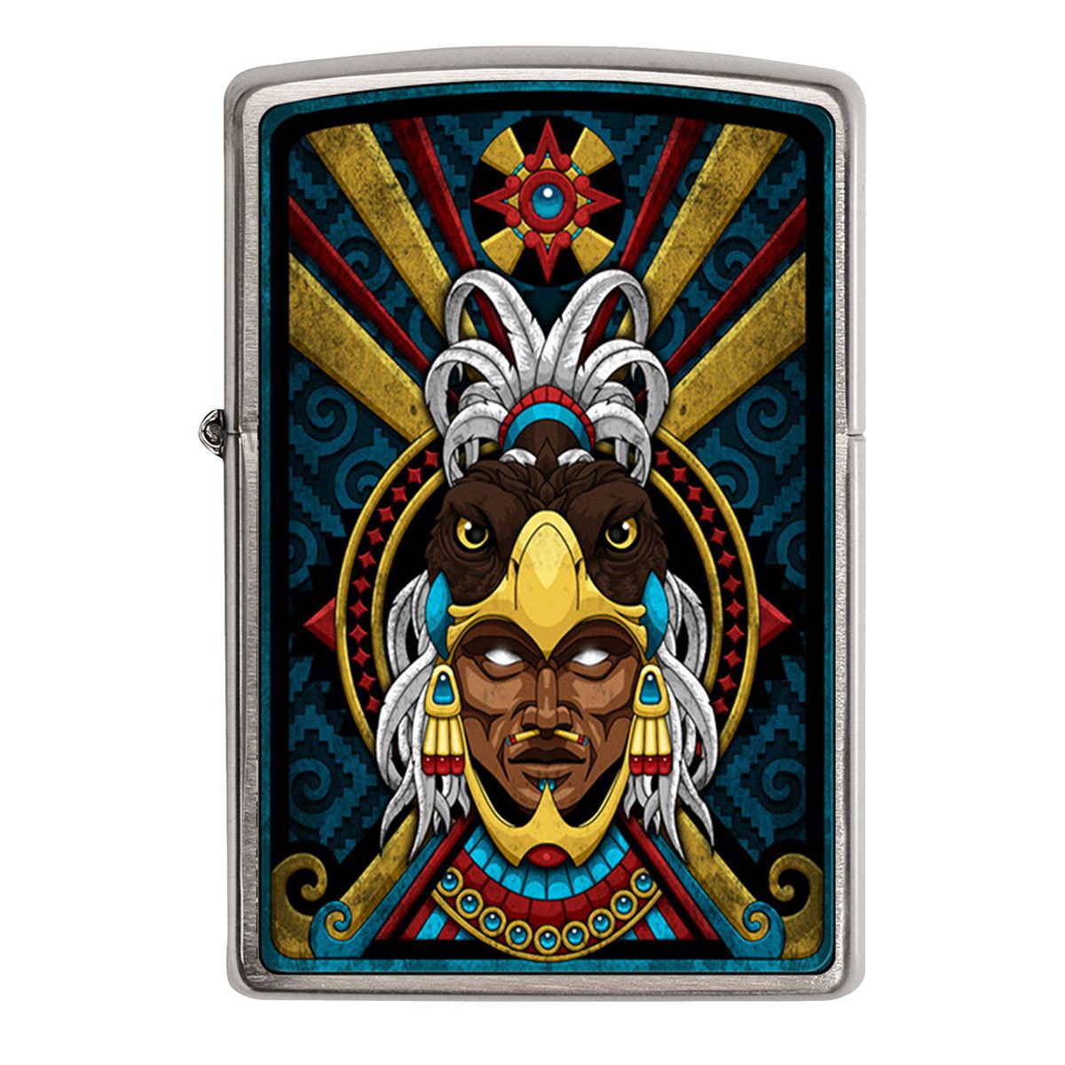 Encendedor Zippo Diseña Tú México Azteca Corazón De Guerrero