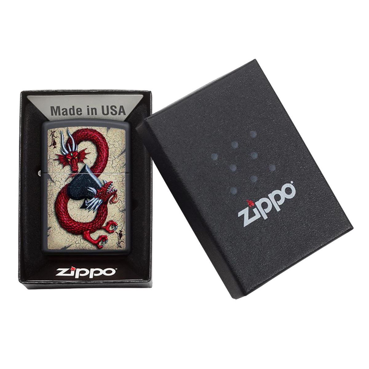 Encendedor Zippo As con dragones