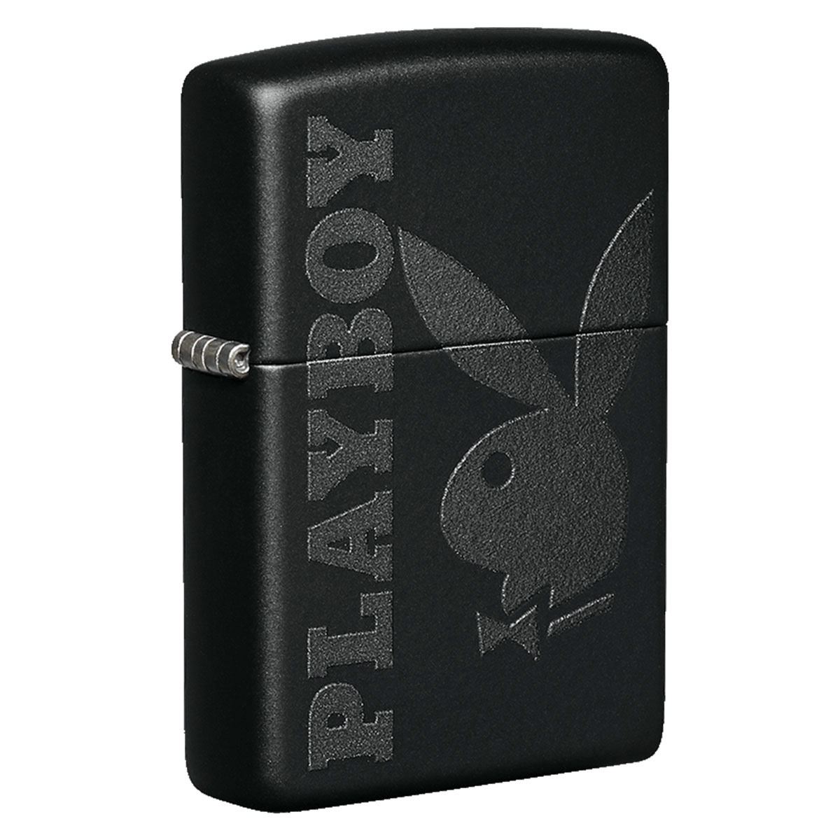 Encendedor Zippo negro mate logo Play boy