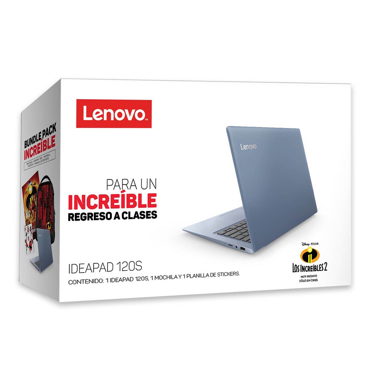 Bundle Los Increíbles Notebook IP 120S-14IAP+ Mochila