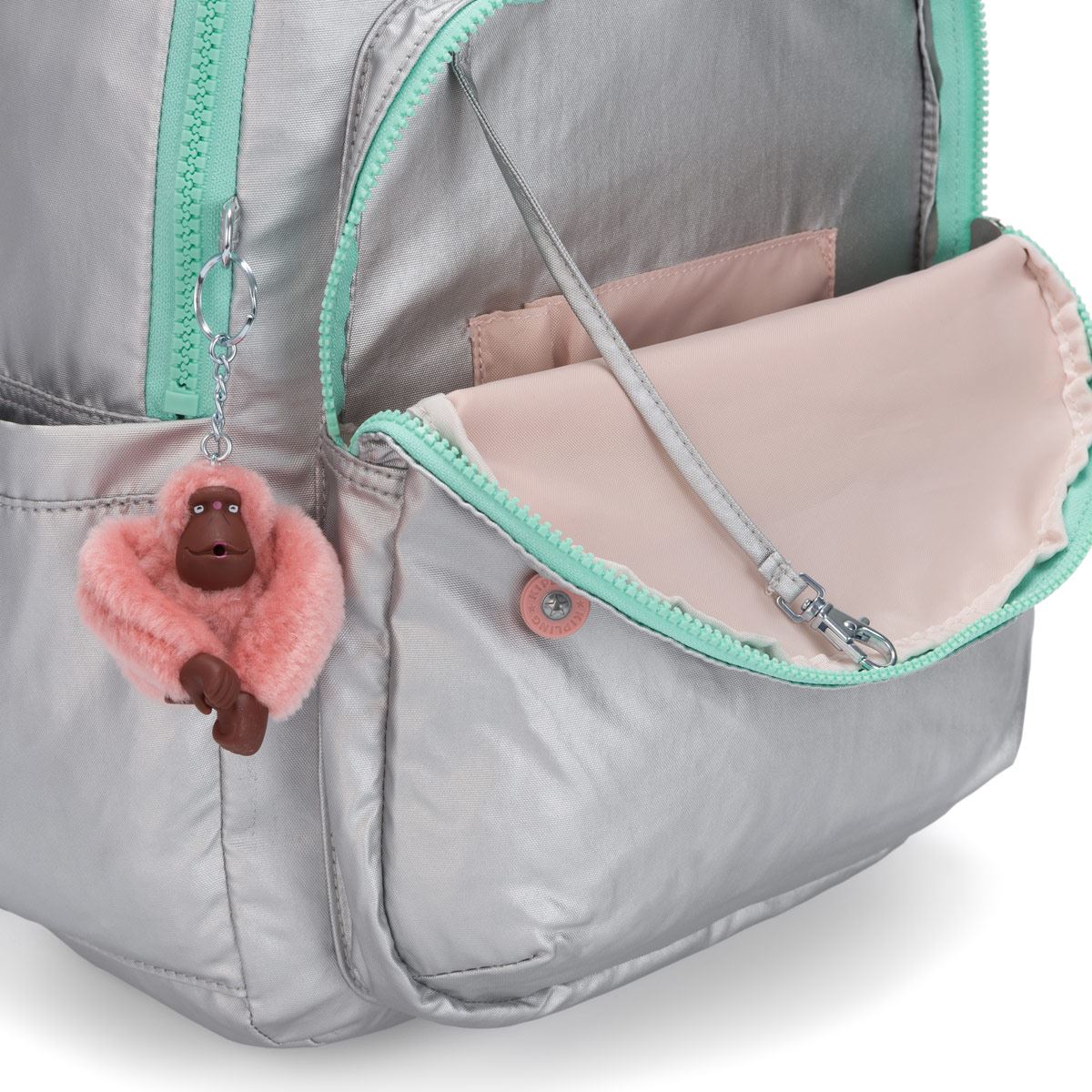 Mochila Kipling Metálico