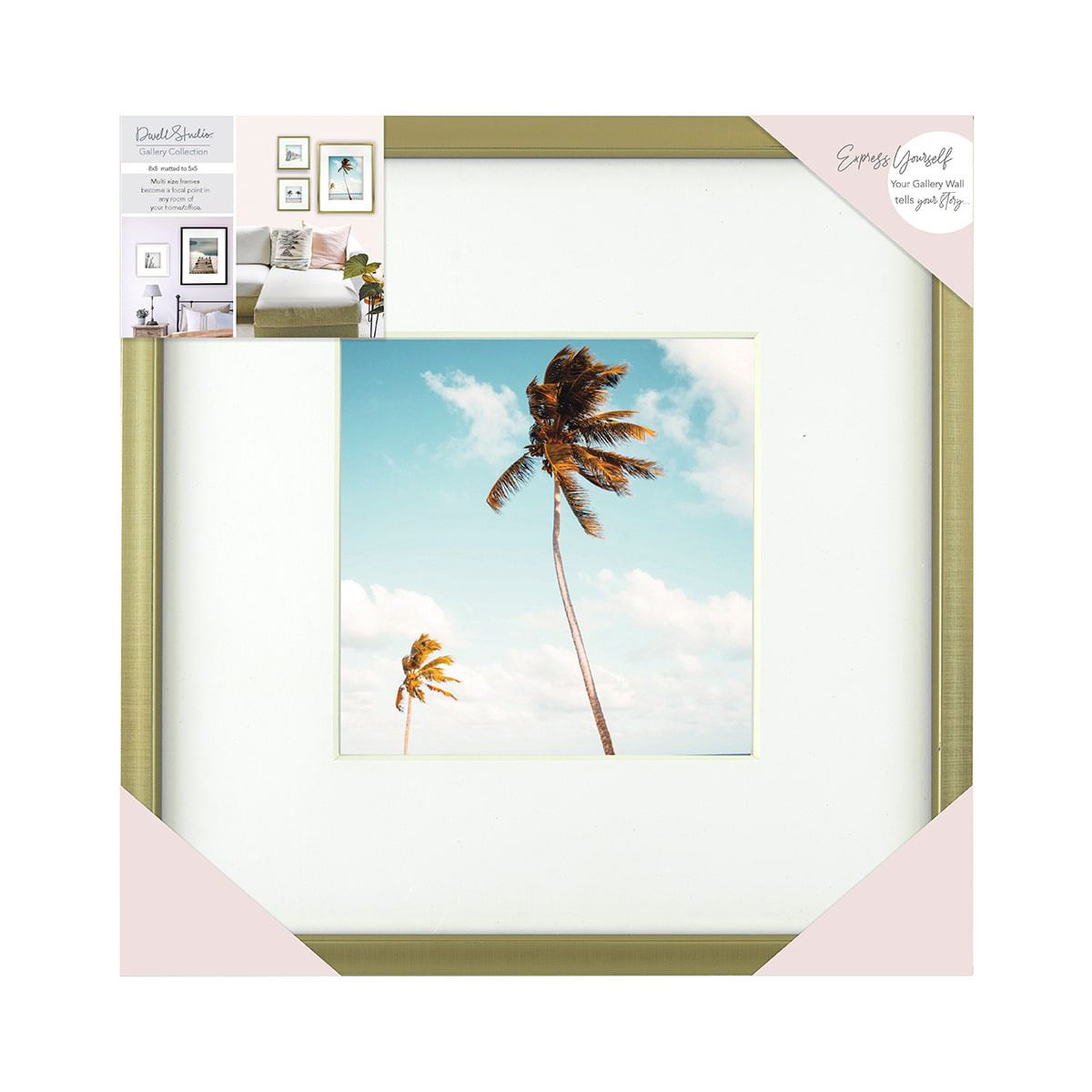 Cuadro para foto modelo 7E21-88M color oro