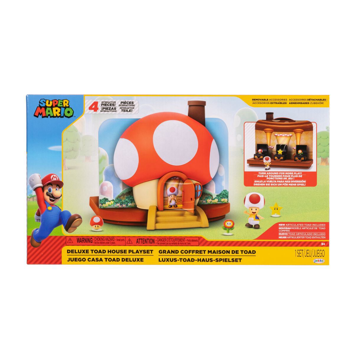 Super Mario Nintendo Dlx Toad House Playset