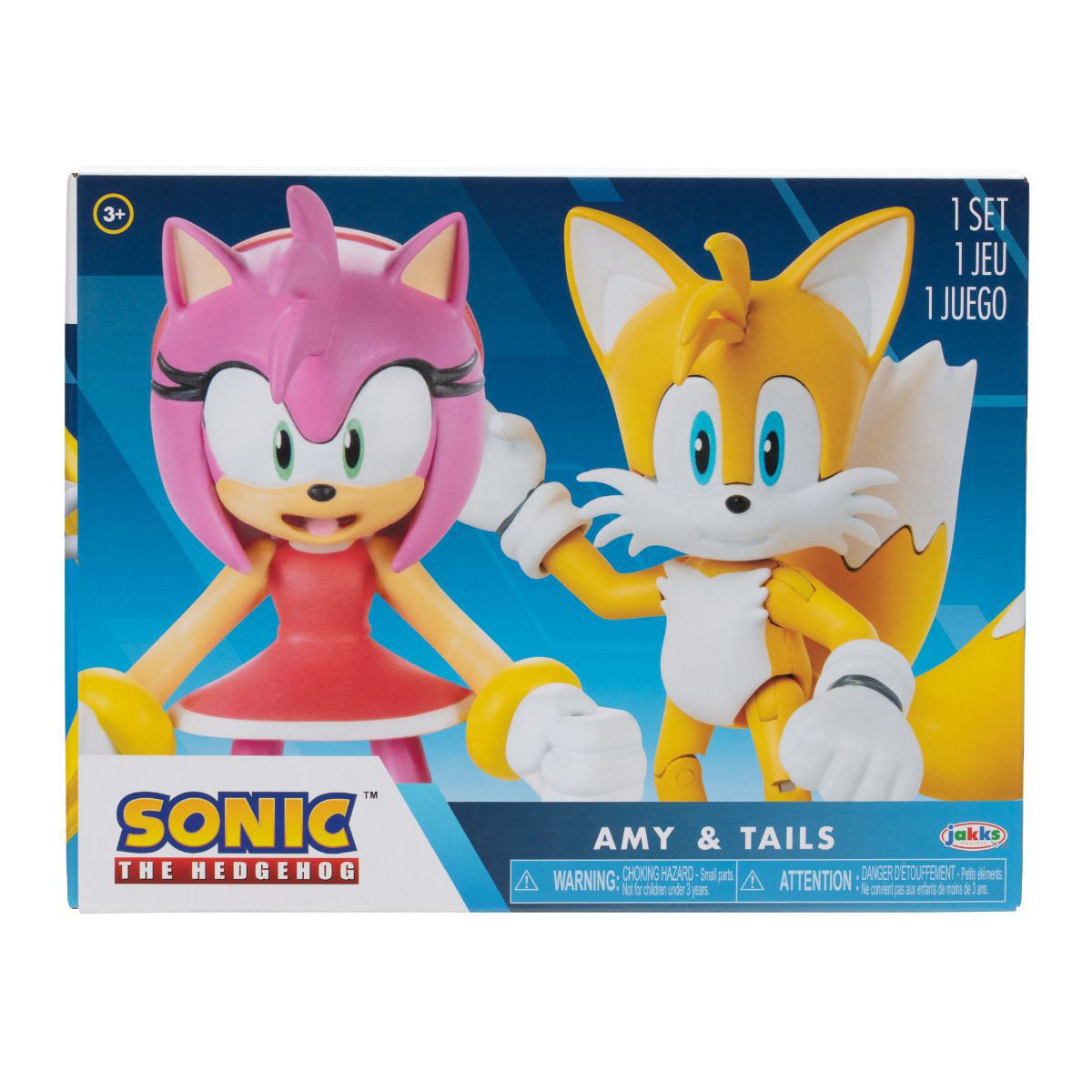 Tails& Amy 2 pack Modern Juego de Figuras 4"