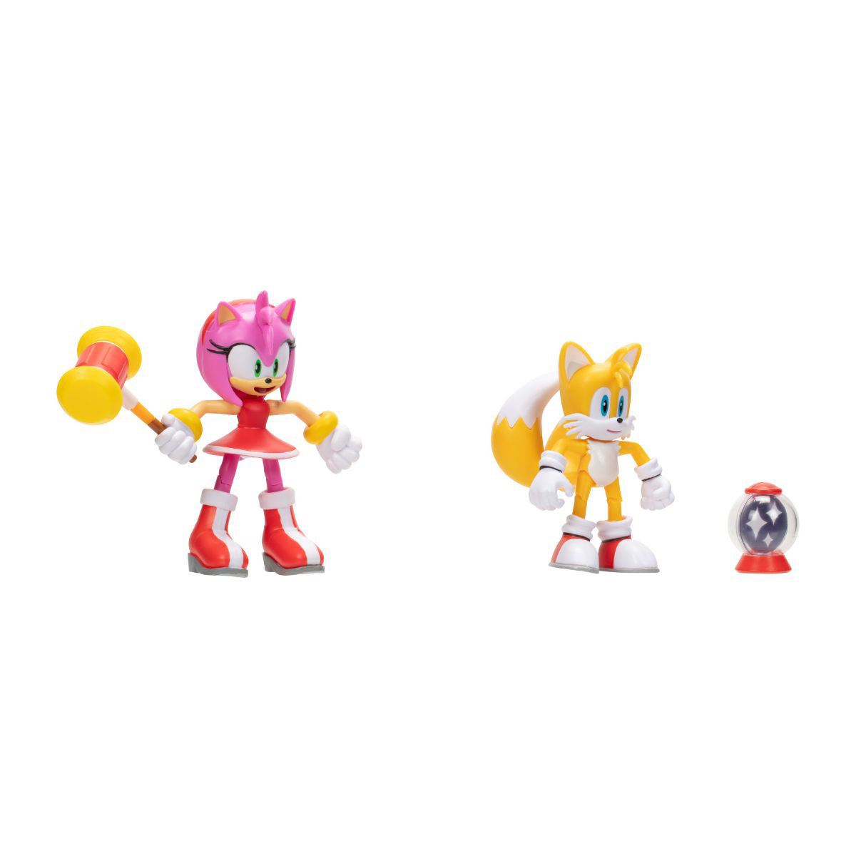 Tails& Amy 2 pack Modern Juego de Figuras 4"