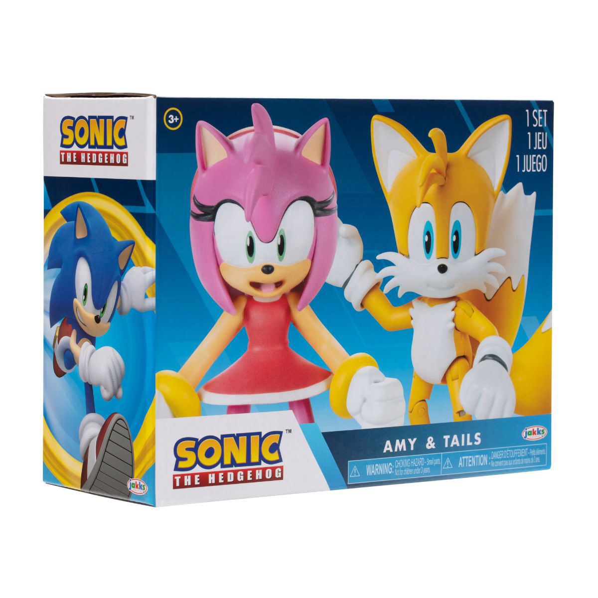 Tails& Amy 2 pack Modern Juego de Figuras 4"