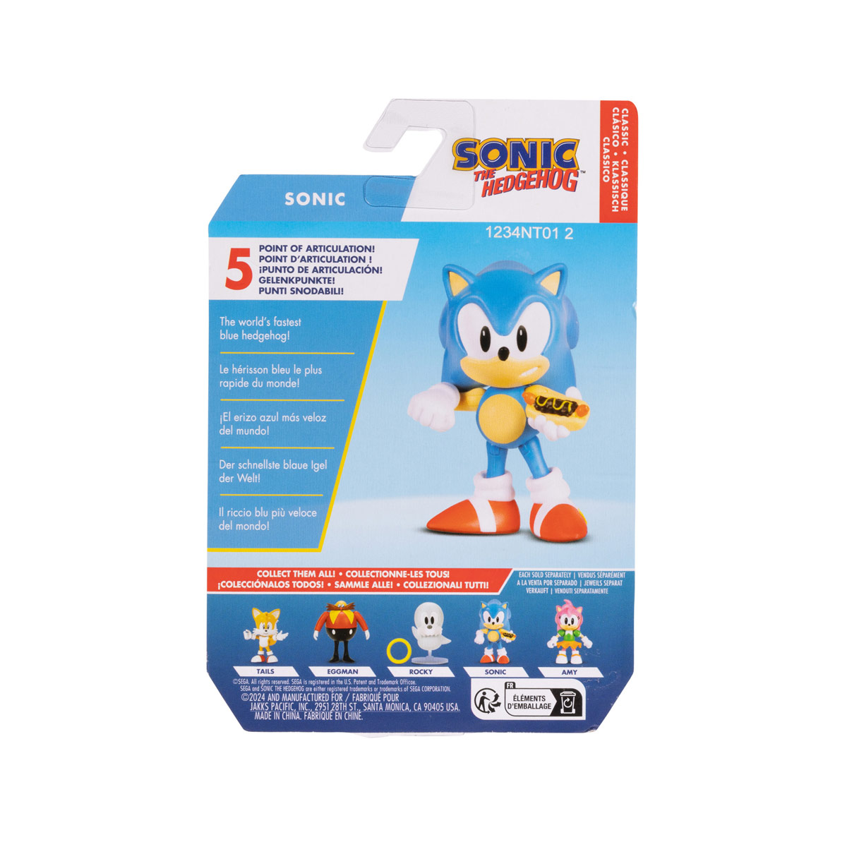 Figuras Articuladas SONIC THE HEDGEHOG de 2.5 Pulgadas
