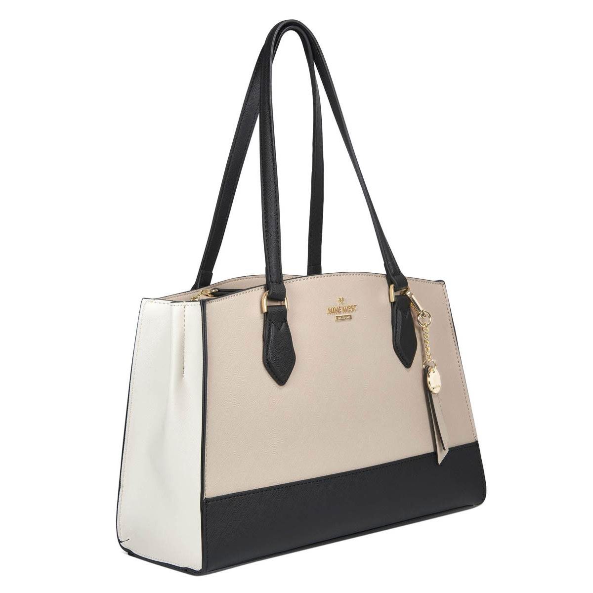 Bolso Nine West Tote Beige Negro