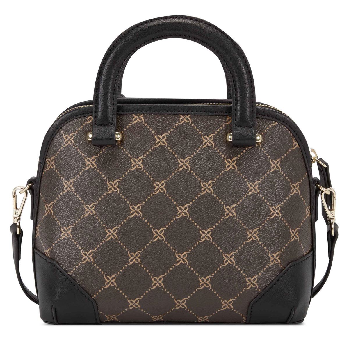 Bolsa satchel Nine West color Cafe Negro Modelo NGL108576